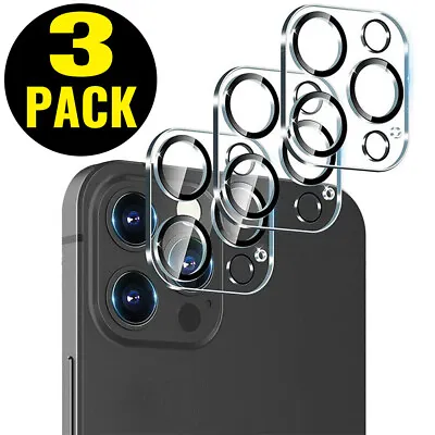 3 Pack For IPhone 14 13 12 11 Pro Max Tempered Glass Camera Lens Cover Protector • $4.99