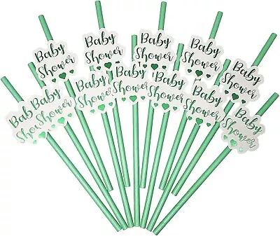 Baby Shower Drinking Straws Gender Reveal New Born Party Tableware Decorations  • £2.99