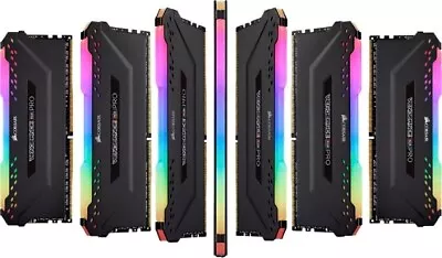 (LS) Corsair Vengeance RGB PRO 32GB (2x16GB) DDR4 2666MHz C16 Desktop Gaming Mem • $227.54