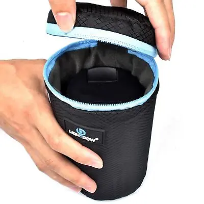 Camera Lens Pouch Case Bag Anti Collision Accessory Durable Shock Absorption • £7.36