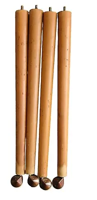 Retro Teak Dansette Legs On Castors X4 Bundle 53cm Length  • £29.99