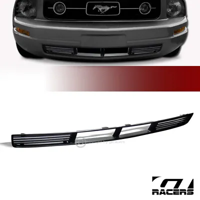 For 2005-2009 Mustang V6 Black Horizontal Gt-Style Front Lower Bumper Grille ABS • $48