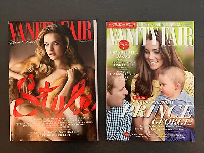 Lot Of 2 - Vanity Fair Magazine 2014 - Aug Sep Natalia Vodianova  #VF-L2-1￼4-AS • $14