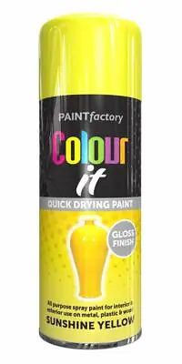 Aerosol Spray Paint Auto Car Primer Matt Gloss Lacquer Wood Metal Glitter Fabric • £7.99