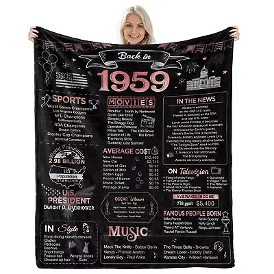 Aisdfhsa 65th Birthday Gifts For Women 65th Wedding Anniversary Blanket Gifts... • £60.62