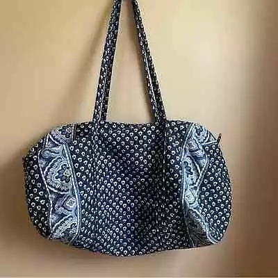 Vera Bradley Blue Floral Weekender Bag • $79