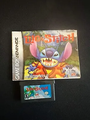 Gameboy Advance Lilo And Stitch Game TESTED(Cartridge And Manual) • £7