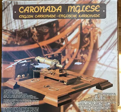 Mantua Model Caronada Inglese Made In Italy Scale 1:17 Vintage Cannon Model Kit • $59.95