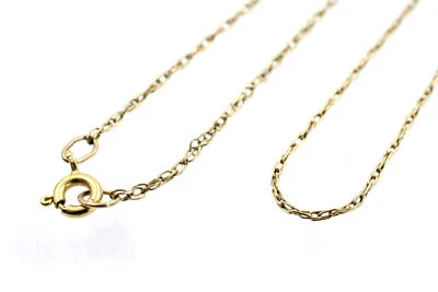 £21.01 • Buy .375 9ct YELLOW GOLD Prince Of Wales Link Chain 19'' Trace Necklace, 1.56g - D16