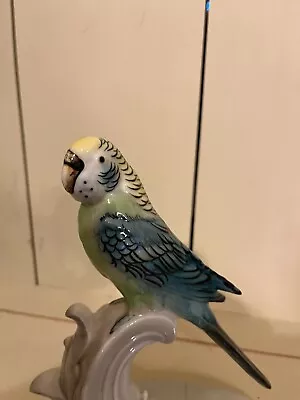 Vintage GORT Bone China A. Jones Parakeet Figurine • $40