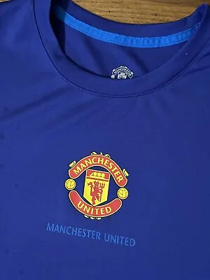 NEW  Manchester United T-Shirt Soccer Size XL English Football Official Blue • $19.99