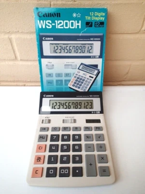 £17.95 • Buy Canon WS-1200H Big Button Calculator 12 Digits Tilt Display