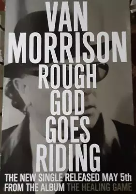 Van Morrison : Rough God Goes Riding : Rare 1997 UK Promo Poster • $74.95