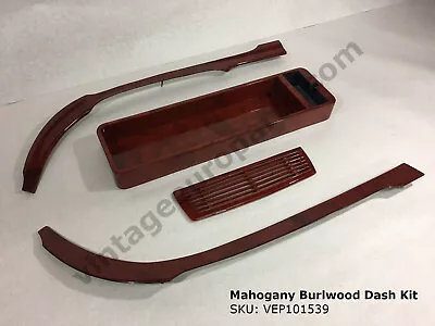 Mahogany Burlwood Dash Kit Fits Mercedes W113 230SL 250SL 280SL • $1035