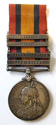 Queen Victoria South Africa Boer War Medal 4 Bars Original • £250