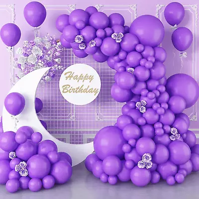 Purple Balloons 113Pcs Different Sizes Lavender Balloon Garland Arch Kit 5 10  • $23.53