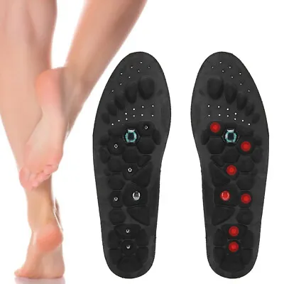 £7.62 • Buy Magnetic Massage Shoe Insoles Acupressure Foot Therapy Reflexology Pain Relief