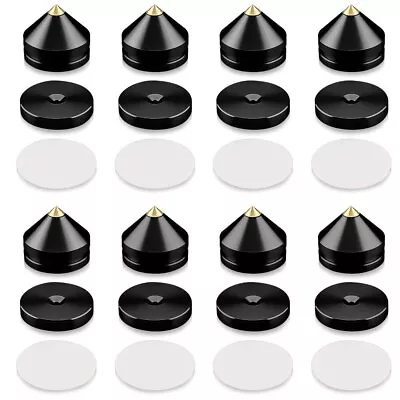 8Sets Speaker Foot Pad Aluminium Alloy Metal Spikes Cone Floor Foot Nail • $18