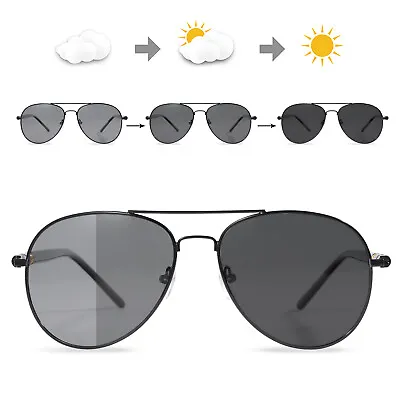 Men's Photochromic Polarized Sunglasses Transition Lens Driving Glasses Eyewear • $16.99