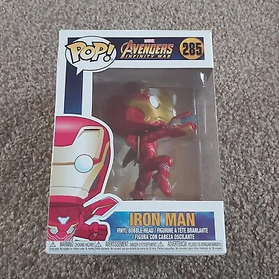 Funko Pop Vinyl Marvel Avengers Infinity War Iron Man Nanotech Suit Repulsor 285 • £8