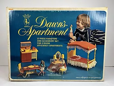 Vintage Amsco DAWN’S APARTMENT Doll Furniture Set In Original Box See Pics READ! • $94.99