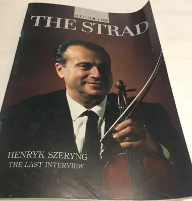 The Strad Magazine - September 1988- Violin Strings - Henryk Szeryng • $9.59