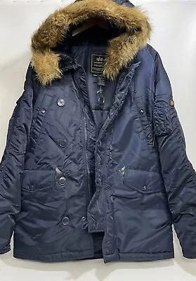 Alpha Industries Parka Mens Extreme Cold Weather Type N-3B Military Style Medium • $195