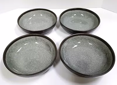 Mikasa Maddox Gray Pasta Bowls Stoneware 7 1/8  Set Of 4 • $34.95