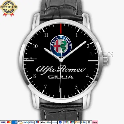 $37.90 • Buy Alfa Romeo Guilia Logo Custom Quartz Watch Stainless Steel Men Wristwatch AR003