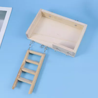 2pcs Small Wooden Hamster Ladder And Platform Set By POPETPOP • £13.59