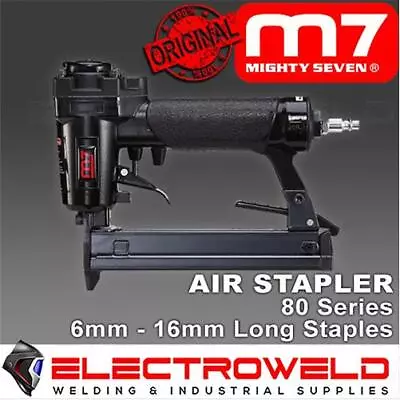 M7 80 Series Air Stapler Staple Gun Tacker Finisher 21 Gauge Mighty 7 M7-SU8016 • $144.46