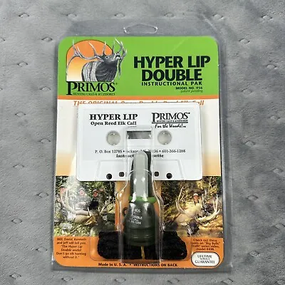 Primos Hyper Lip Double Open Reed Elk Call Model W/ Tape & Lanyard Hunting NEW • $27.77