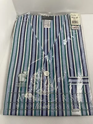 VINTAGE Andhurst MEN’S XL Pajamas Short Sleeve Knee Length Sleep Shirt New • $17.99