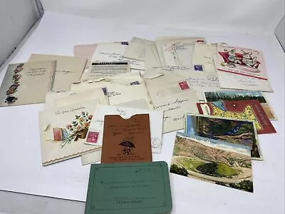 Vintage Ephemera Greeting Cards Letters Credit Union Booklet All Same Person • $29.99