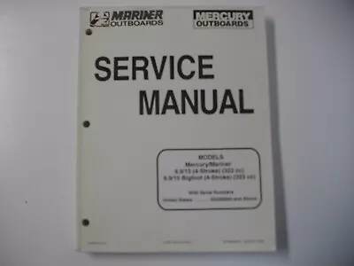 1998 Mercury Marine Mariner 90-856159R1 Factory Service Manual 9.9-15 Hp 4stroke • $24.99