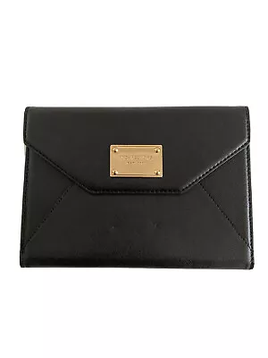 MICHAEL KORS Apple Ipad Mini Black Clutch Display Case Leather WALLET • £64.99