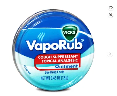 12 Pack Of Vicks Vaporub Topical Ointment 12g Tin Travel Size By Vick • $17.99