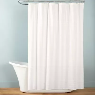 Hearth & Hand With Magnolia Woven Cream Boucle Stripe Shower Curtain - Brand New • $69.95