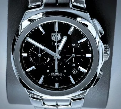 TAG HEUER LINK CHRONOGRAPH  Automatic 41 Mm Steel CBC2110.BA0603 • $4695
