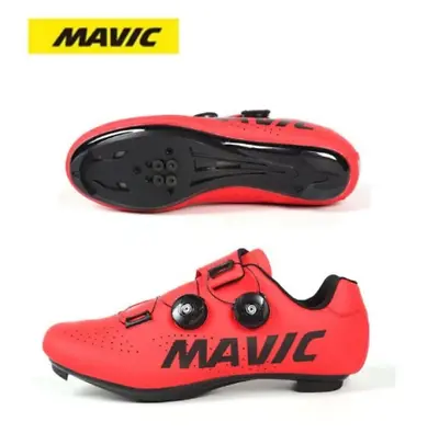 MAVIC Cycling Shoes Road MTB Bike Bicycle Self-Locking Red 43 Size • $159