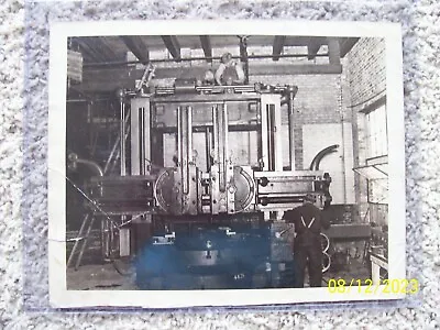 Vintage Photograph King Machine Tool Co. Ohio Vertical Turret Lathe Boring Mill • $9.99