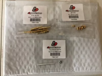 $49.95 • Buy Kawasaki KLX 110 DRZ  Pilot & Main Jet Kit + Adj. Needle For OEM Carb TB Parts 