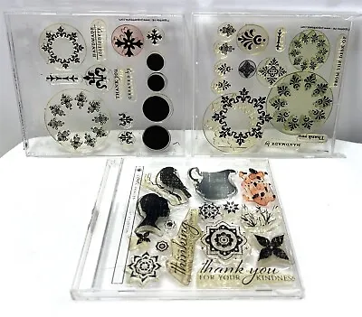 Papertrey Ink SIMPLE STATIONERY Iconic Images Vintage Journal Rubber Stamps Rare • $24.98