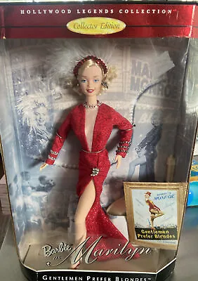 Barbie As Marilyn Monroe Gentlemen Prefer Blondes 1997 Mattel #17452 • $110.41