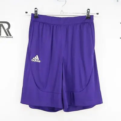 NWT Mens Adidas Aeroready Athletic Knit Purple Shorts Pockets Performance Gym • $30