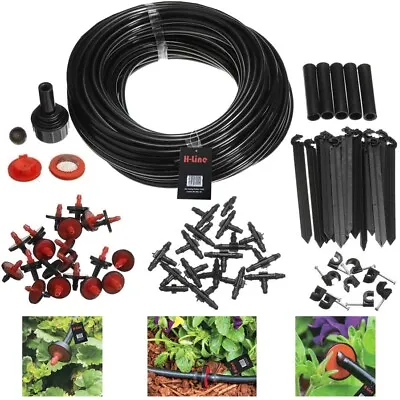 £99.99 • Buy 23m Micro Irrigation Watering Kit Automatic Garden Plant Greenhouse Drip System