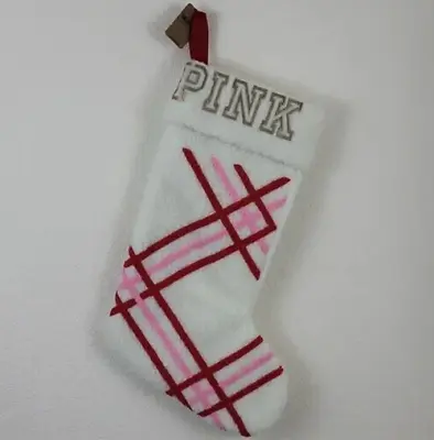 Victoria's Secret PINK Holiday 2022 Limited Edition Stocking White  16  • $14.99