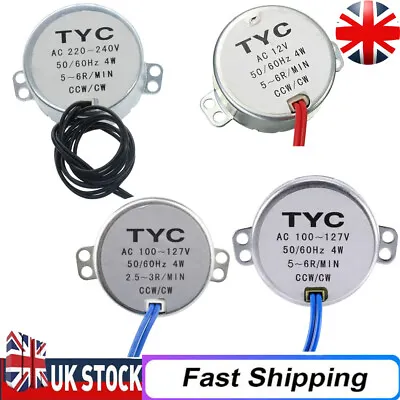 TYC-50 AC12V/110V/220V Universal Synchronous Motor 2.5/3/5/6RPM For Microwave. • £7.89