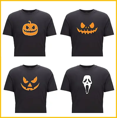 Halloween Pumpkin T-Shirt Scary Trick Or Treat Scream Fancy Dress Horror Costume • £7.49