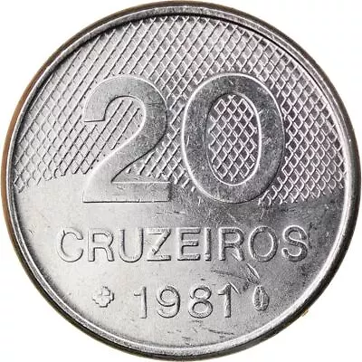 Brazilian | 20 Cruzeiros Coin | Saint Francis Of Assis Church | 1981 - 1984 • $3.56